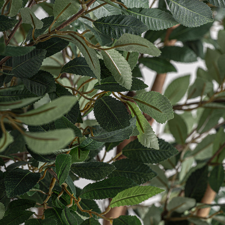 Planta artificial de poliéster y polietileno en color verde 90 x 210 cm – detalle