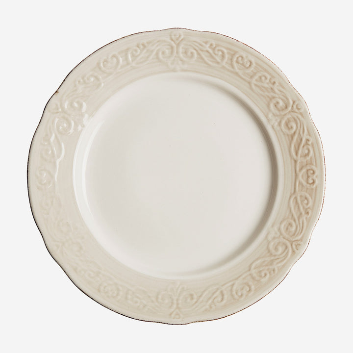 Plato de cerámica en color blanco (pack de 6)