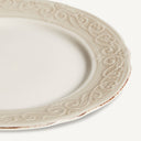 Plato de cerámica en color blanco (pack de 6) – detalle