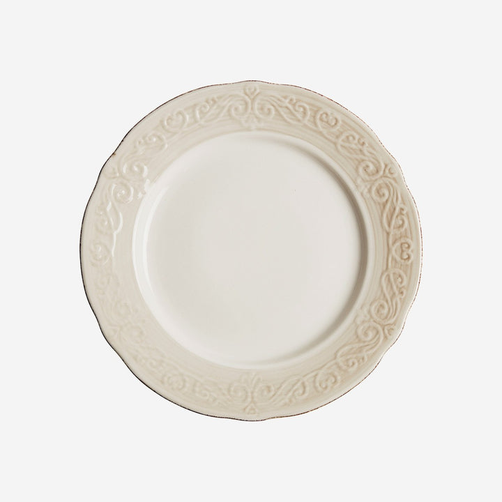 Plato de cerámica en color blanco (pack de 6)