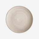 Plato de porcelana en color beige de inspiración art déco (pack de 6) – 27 x 27 x 3 cm