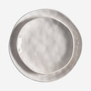 Plato de porcelana en color blanco roto (pack de 6)