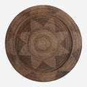 Plato decorativo de pared de ratán en tonos marrones 100 x 3 cm