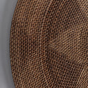 Plato decorativo de pared de ratán en tonos marrones 100 x 3 cm – detalle