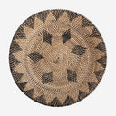 Plato decorativo de pared de ratán en tonos marrones 50 x 6 cm
