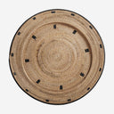 Plato decorativo de pared de ratán en tonos marrones 80 x 6 cm