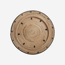 Plato decorativo de pared de ratán en tonos marrones 80 x 6 cm
