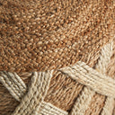 Puf de yute en color marrón – detalle