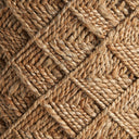 Puf de yute en color marrón – Diseño 2 – detalle