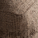Puf tapizado en algodón en color beige 66 x 34 cm – detalle