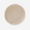 Puff de poliéster en color beige LIGERZ
