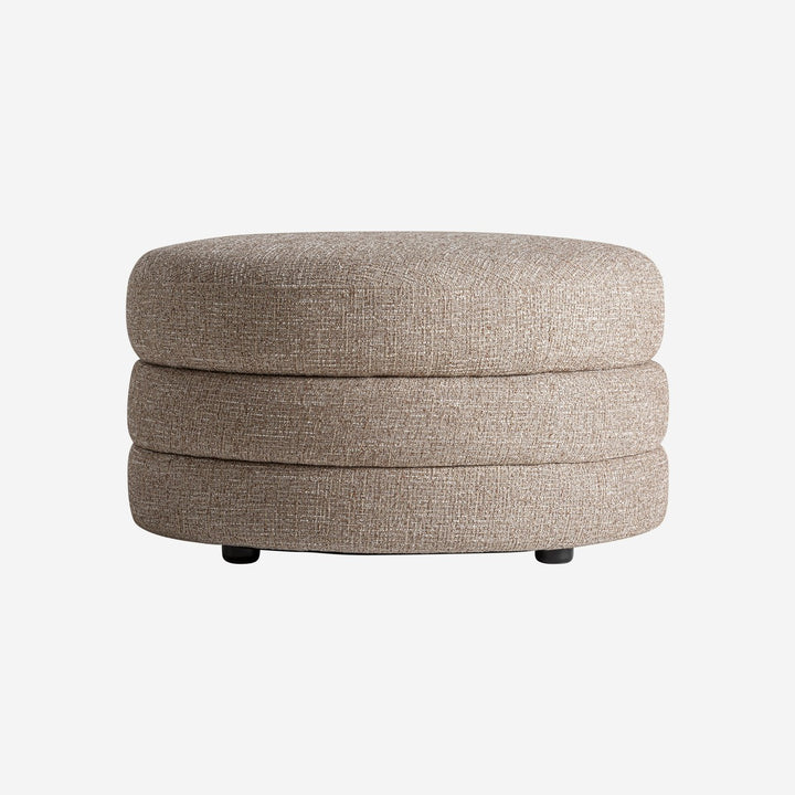 Reposapiés tapizado en poliéster en color beige
