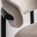Silla de madera de arce y poliéster – Beige – detalle