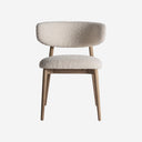 Silla de madera de arce y poliéster – Marrón