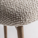 Silla de madera de arce y poliéster – Marrón – detalle