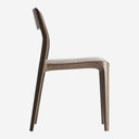 Silla de madera de caucho y poliuretano en color marrón (pack de 2)