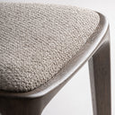Silla de madera de caucho y poliuretano en color marrón (pack de 2) – detalle