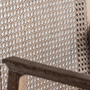 Silla de madera de fresno y lino – detalle