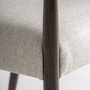 Silla de madera de fresno y poliéster – Marrón / 59 x 56 x 74 cm – detalle