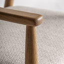 Silla de madera de fresno y poliéster – detalle