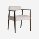 Silla de madera de fresno y poliéster – Marrón / 59 x 56 x 74 cm