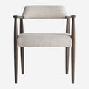 Silla de madera de fresno y poliéster – Marrón / 59 x 56 x 74 cm