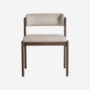 Silla de madera de fresno y poliéster en color marrón 56 x 58 x 75 cm