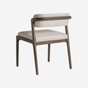 Silla de madera de fresno y poliéster en color marrón 56 x 58 x 75 cm