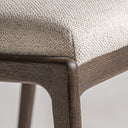 Silla de madera de fresno y poliéster en color marrón 56 x 58 x 75 cm – detalle