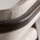 Silla de madera de fresno y poliéster en color marrón 56 x 58 x 75 cm – detalle