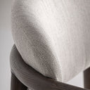 Silla de madera de fresno y poliéster en color marrón 61 x 57 x 78 cm – detalle
