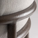 Silla de madera de fresno y poliéster en color marrón 61 x 57 x 78 cm – detalle