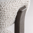 Silla de madera de fresno y poliéster en color marrón 63 x 57 x 75 cm – detalle