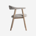Silla de madera de fresno y poliéster en color marrón natural 57 x 55 x 74 cm