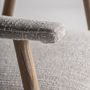 Silla de madera de fresno y poliéster en color marrón natural 57 x 55 x 74 cm – detalle