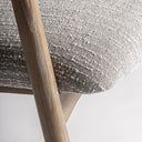 Silla de madera de fresno y poliéster en color marrón natural 57 x 55 x 74 cm – detalle