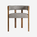 Silla de madera de fresno y poliéster en color marrón natural 59 x 56 x 69 cm