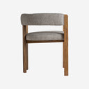 Silla de madera de fresno y poliéster en color marrón natural 59 x 56 x 69 cm