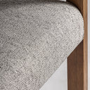 Silla de madera de fresno y poliéster en color marrón natural 59 x 56 x 69 cm – detalle