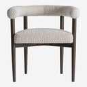 Silla de madera de fresno y poliéster en color negro