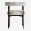 Silla de madera de fresno y poliéster en color negro