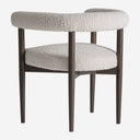 Silla de madera de fresno y poliéster en color negro