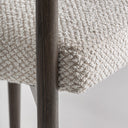 Silla de madera de fresno y poliéster en color negro – detalle