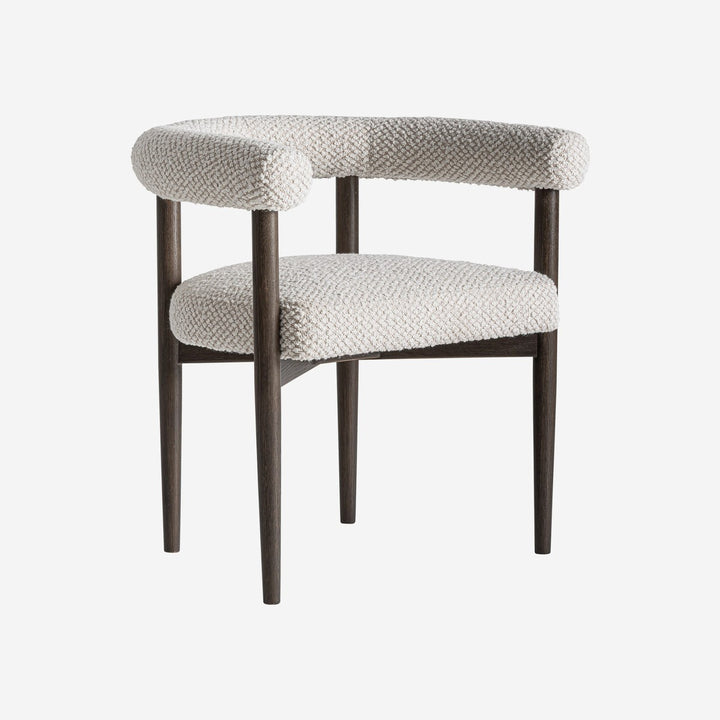 Silla de madera de fresno y poliéster en color negro
