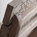 Silla de madera de olmo en color marrón (pack de 2) – detalle