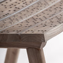 Silla de madera de olmo en color marrón (pack de 2) – detalle
