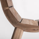 Silla de madera de olmo en color marrón (pack de 2) – detalle