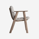 Silla de madera de olmo y poliéster con brazos