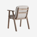 Silla de madera de olmo y poliéster con brazos
