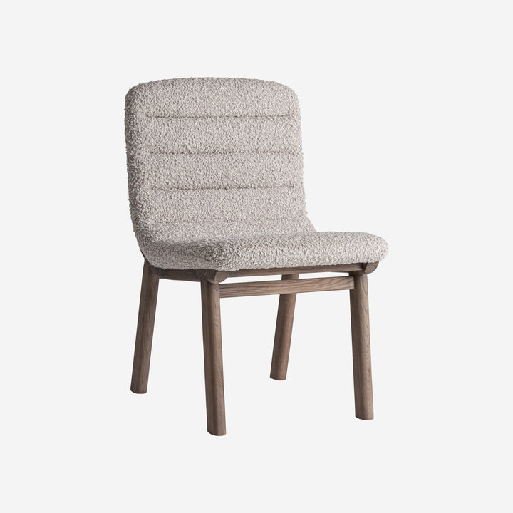 Silla de madera de olmo y poliéster en color marrón claro (pack de 2)